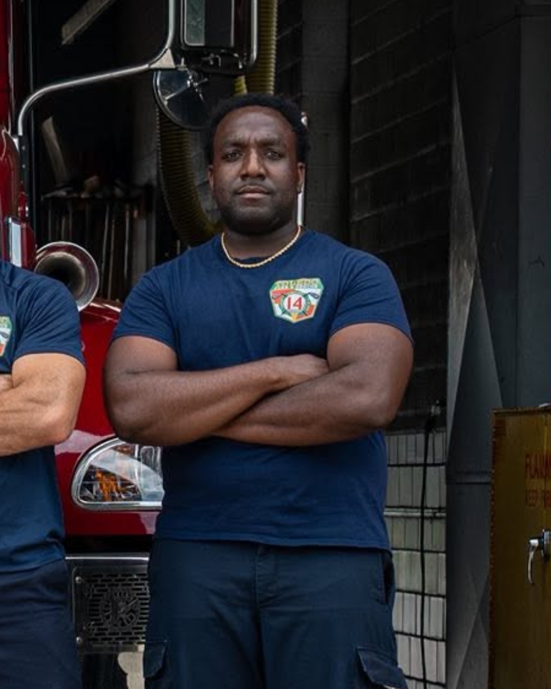 Josiah Williamson, founder of Firehouse Sites and a former firefighter, in gear